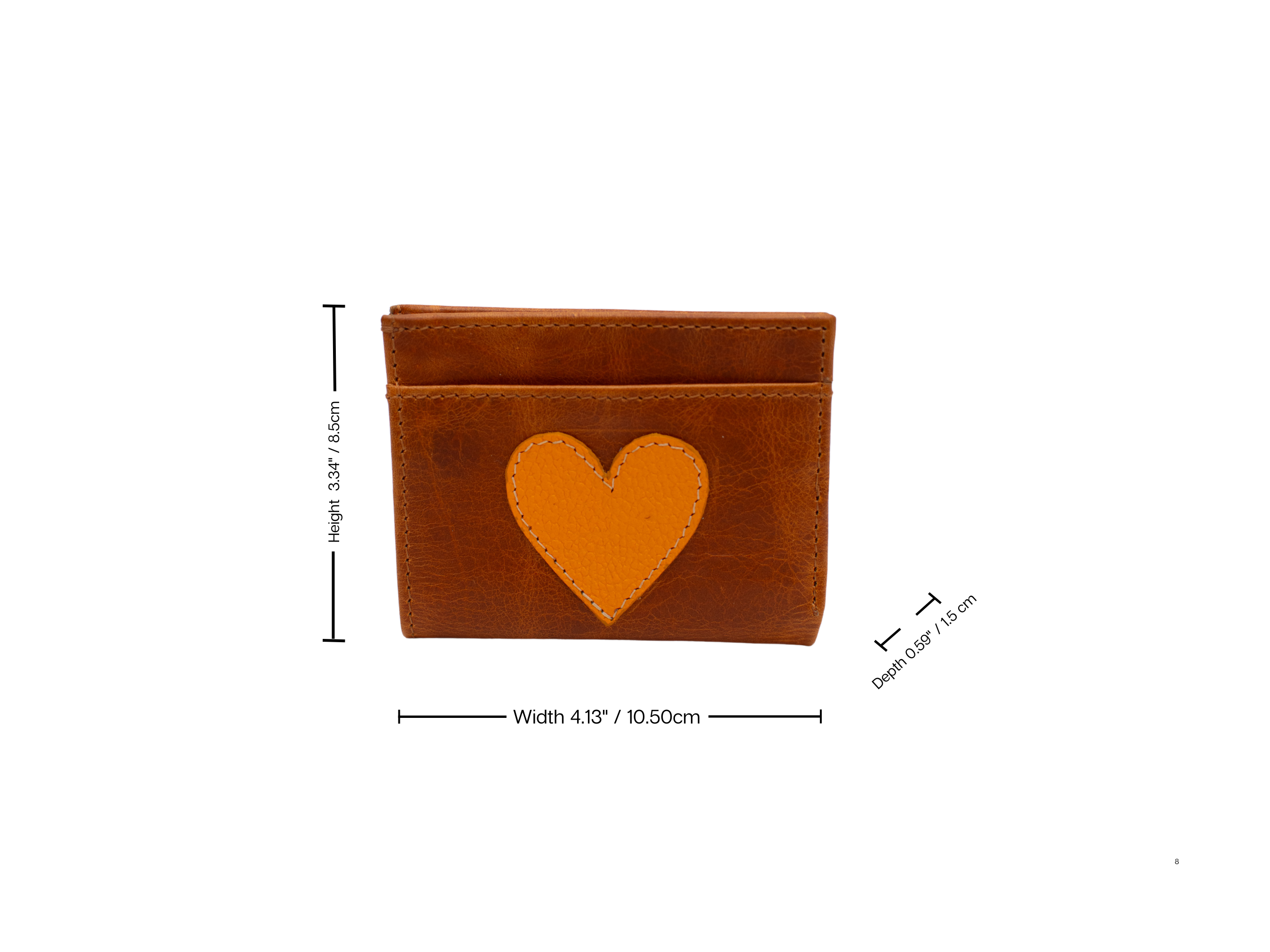 Yellow Leather Sleek Wallet