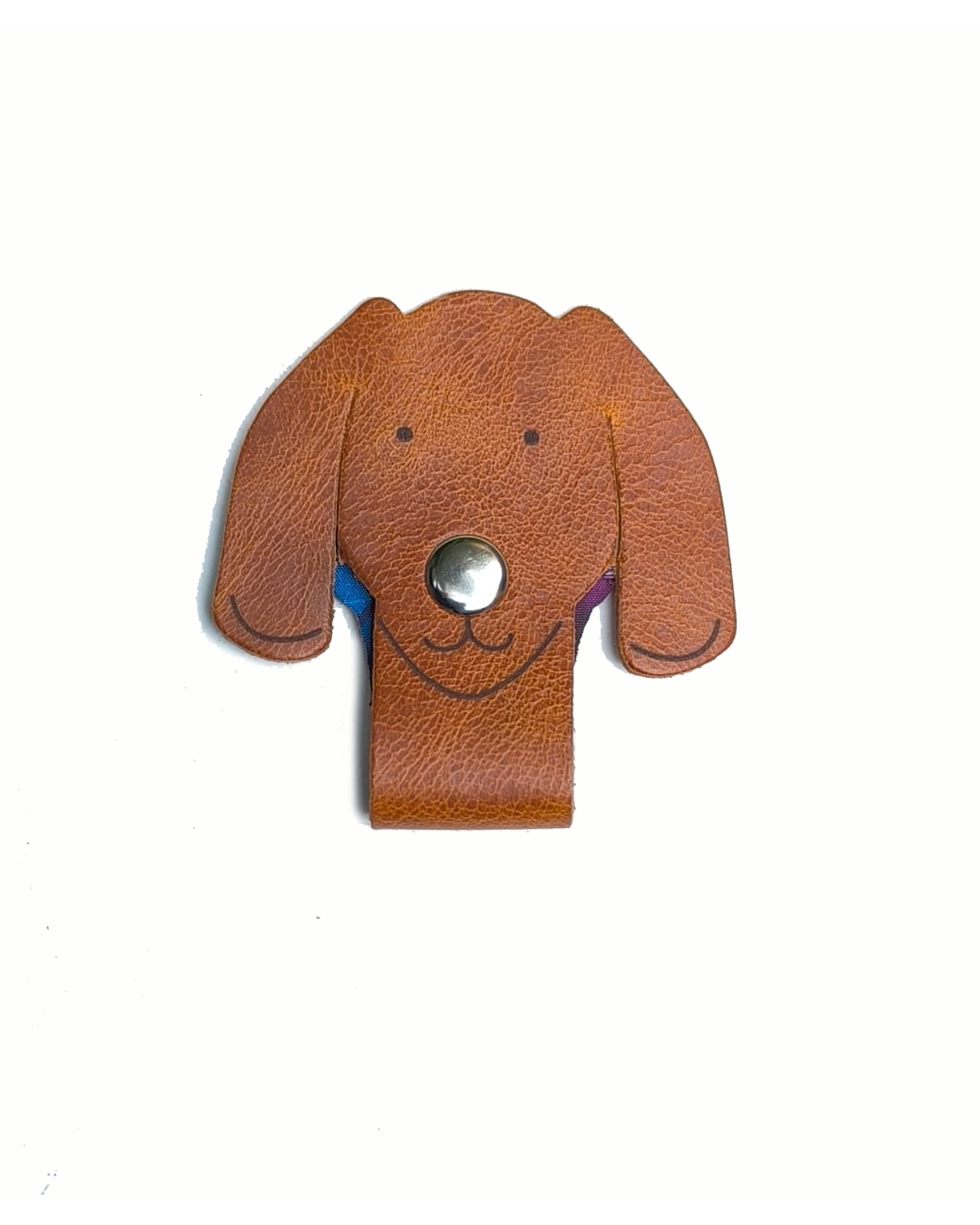 Handmade Leather Dog Cable Organizer – Artisan Cord Wrap & Tech Accessory
