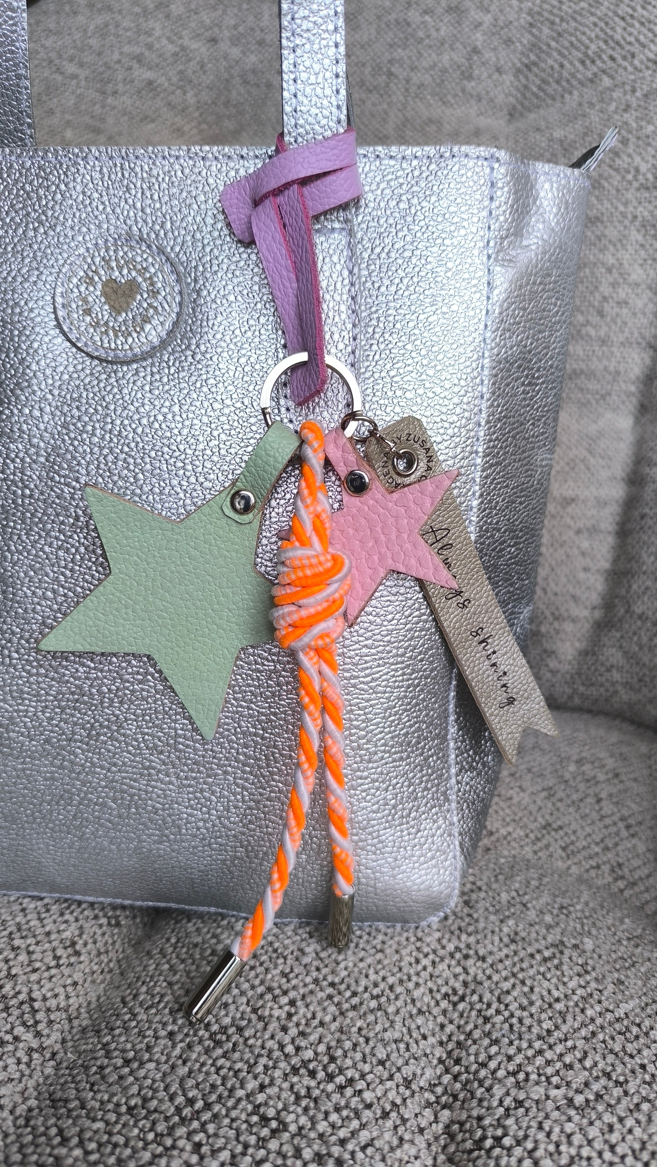 Star Bag Charm & Keychain Accessory