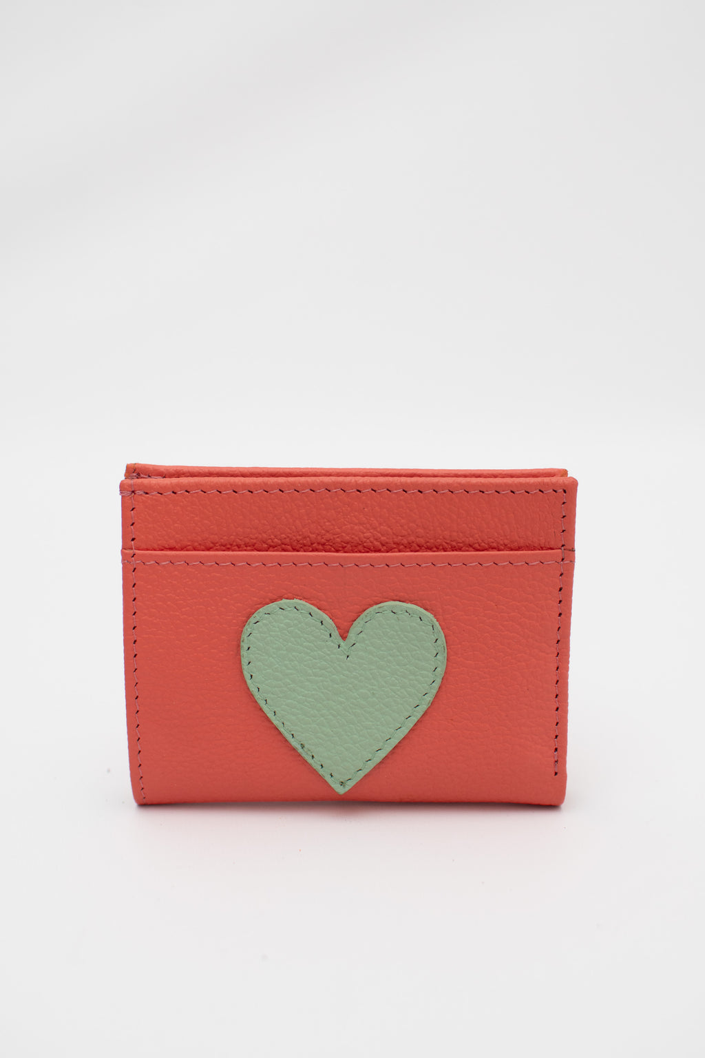 Heart Leather Sleek Wallet