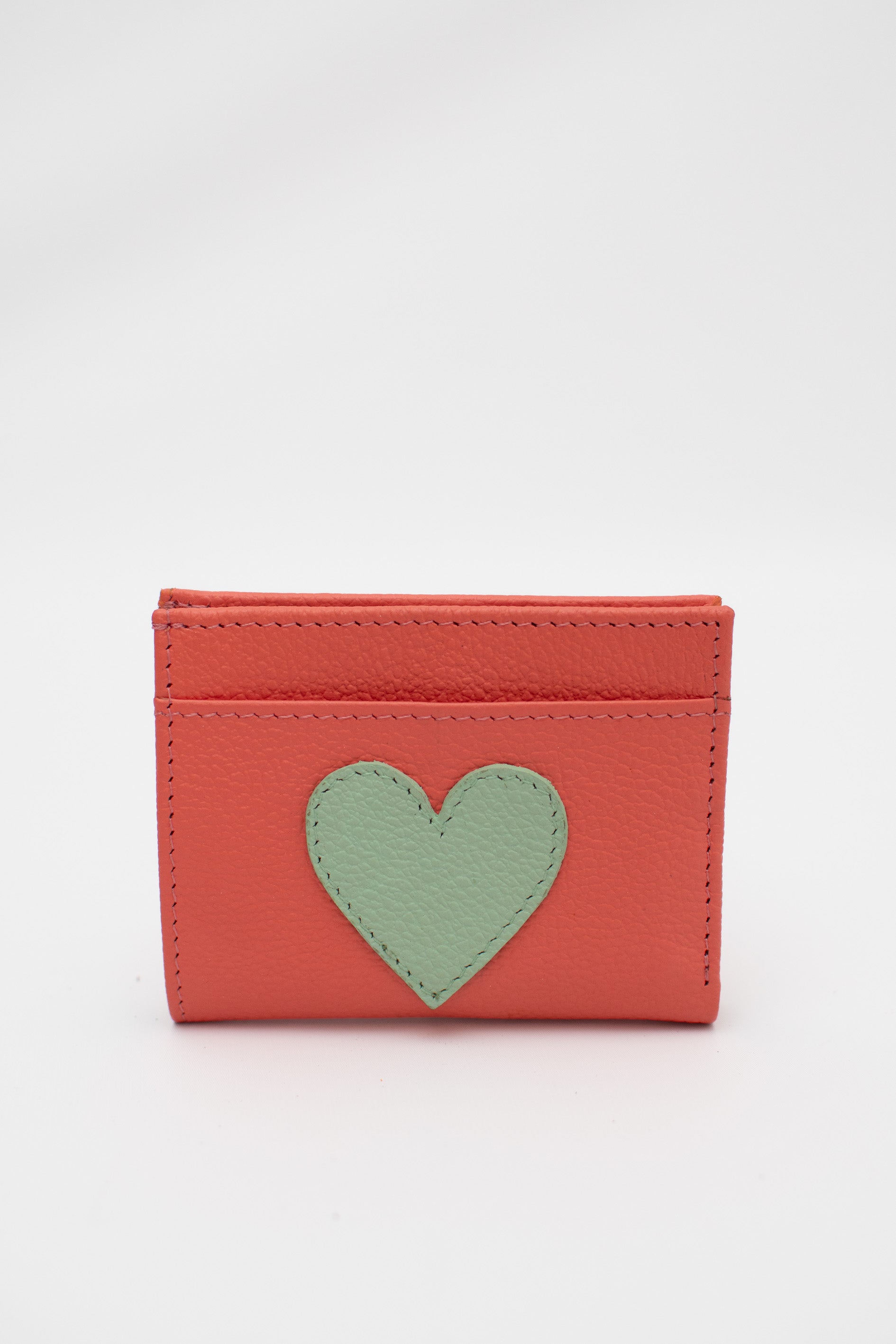 Heart Leather Sleek Wallet