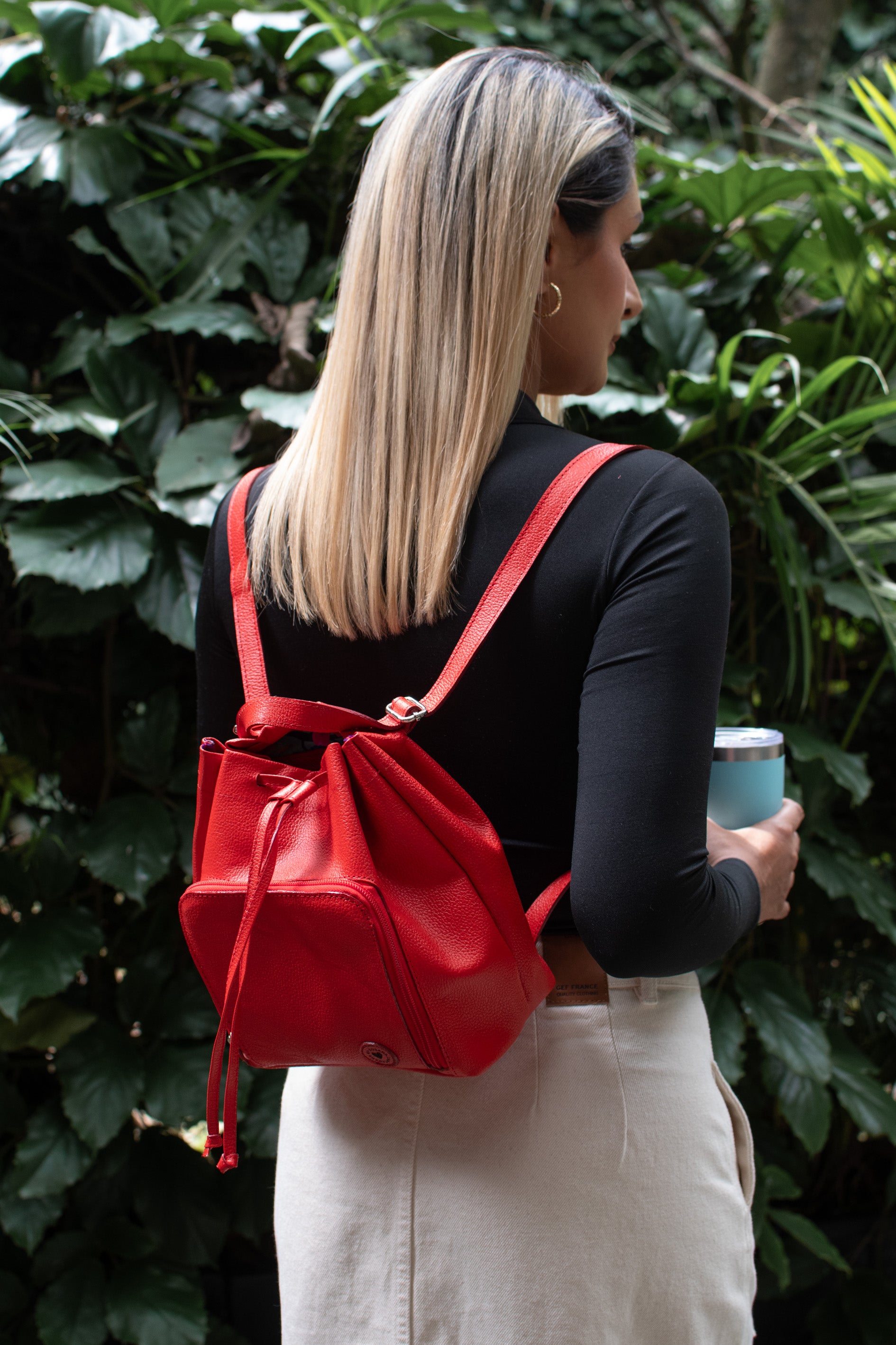 Leather Backpack, Crossbody and Purse 3 in 1