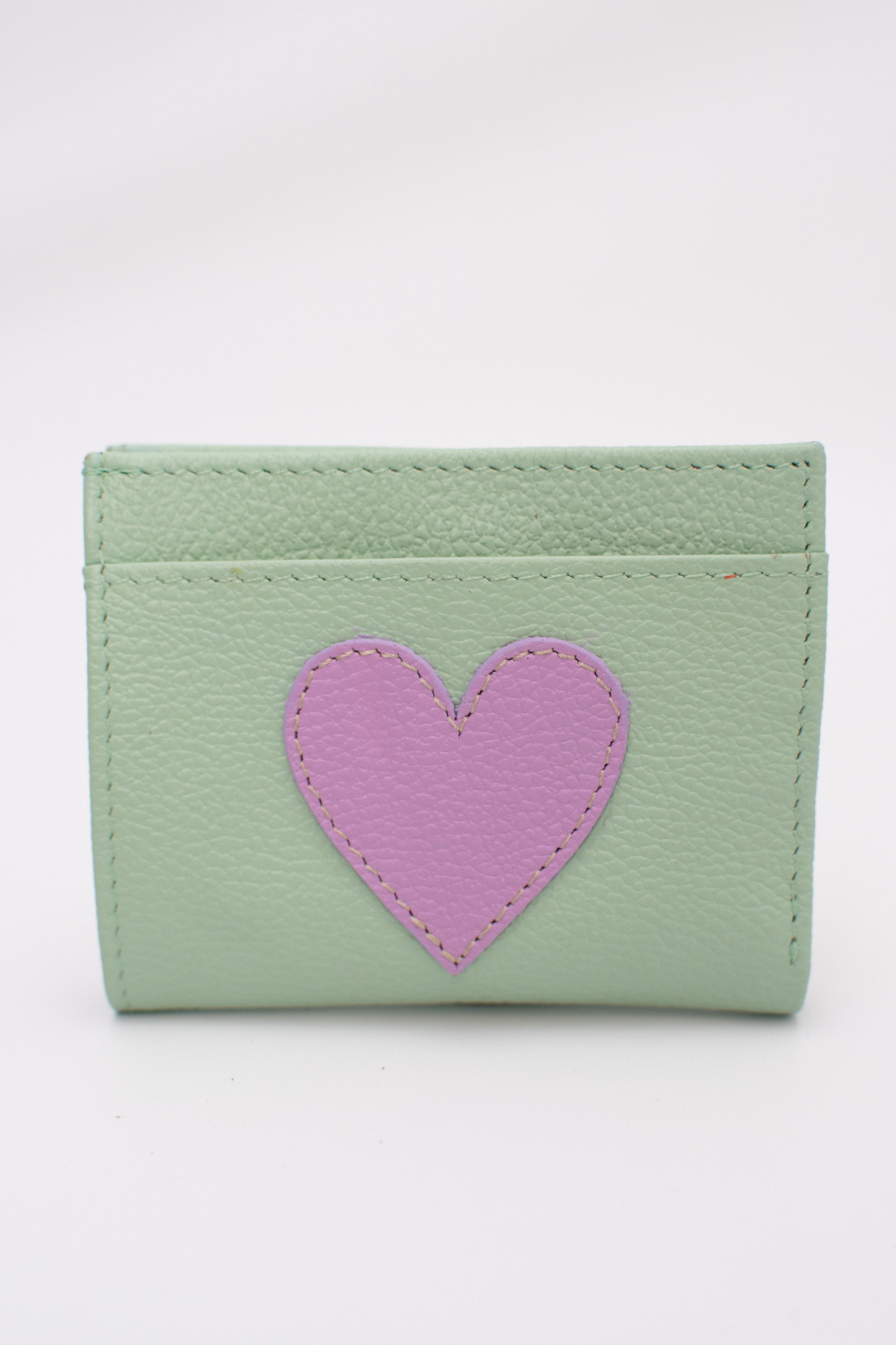 Heart Leather Sleek Wallet