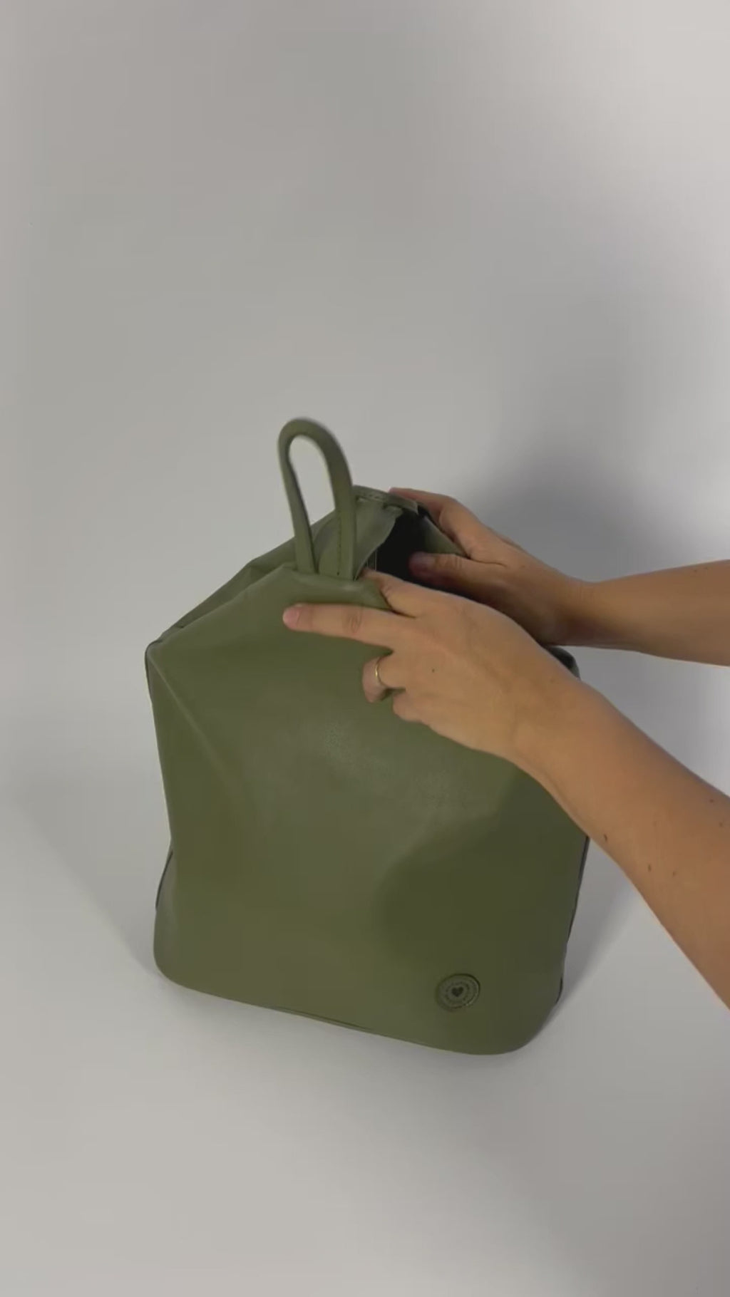 Leather Backpack and Purse 2 in 1