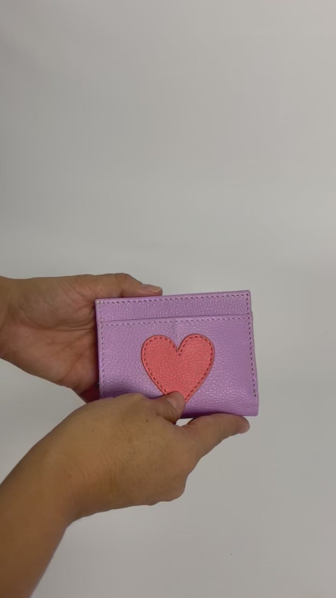 Heart Leather Sleek Wallet